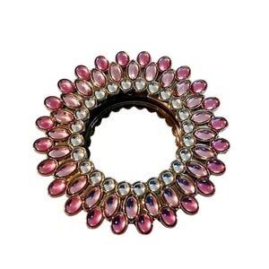 Bath & Body Works Scentportable Car Air Freshener Metal Visor Clip Pink Flower